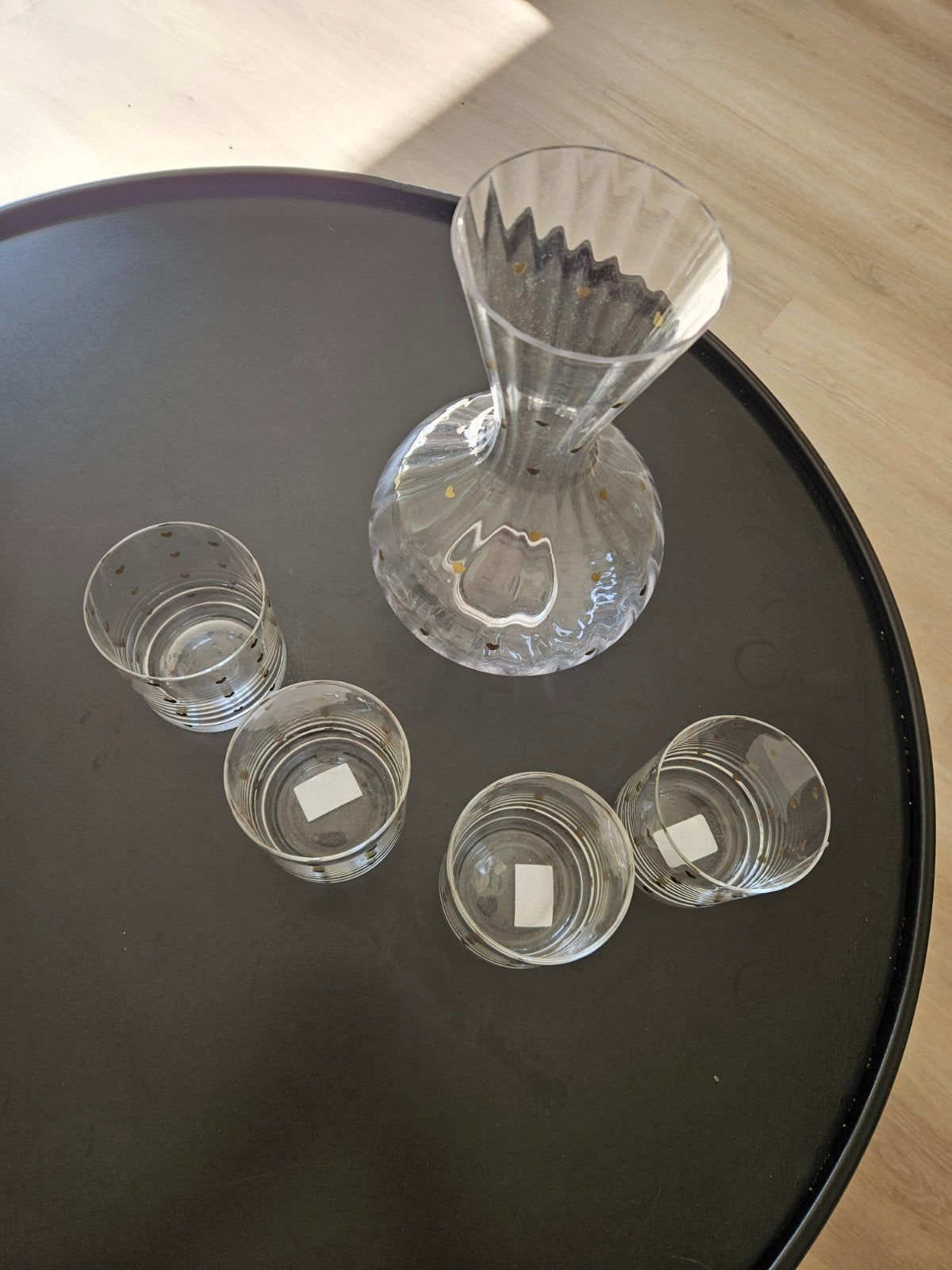 Sissy-Boy waterglazen met hartjes - Nieuwstaat, Nieuw, Ophalen of Verzenden, Meerkleurig, Overige merken