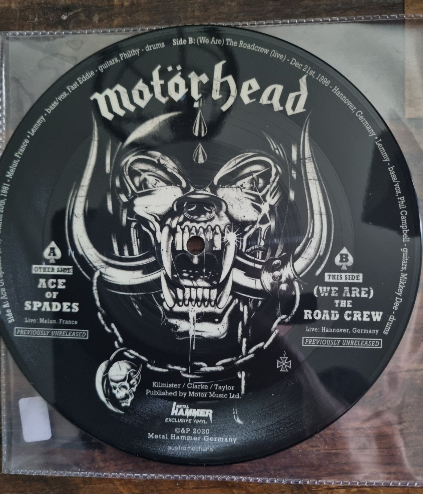 Motörhead Motorhead picture disc Ace of Spades, Ophalen of Verzenden, Zo goed als nieuw
