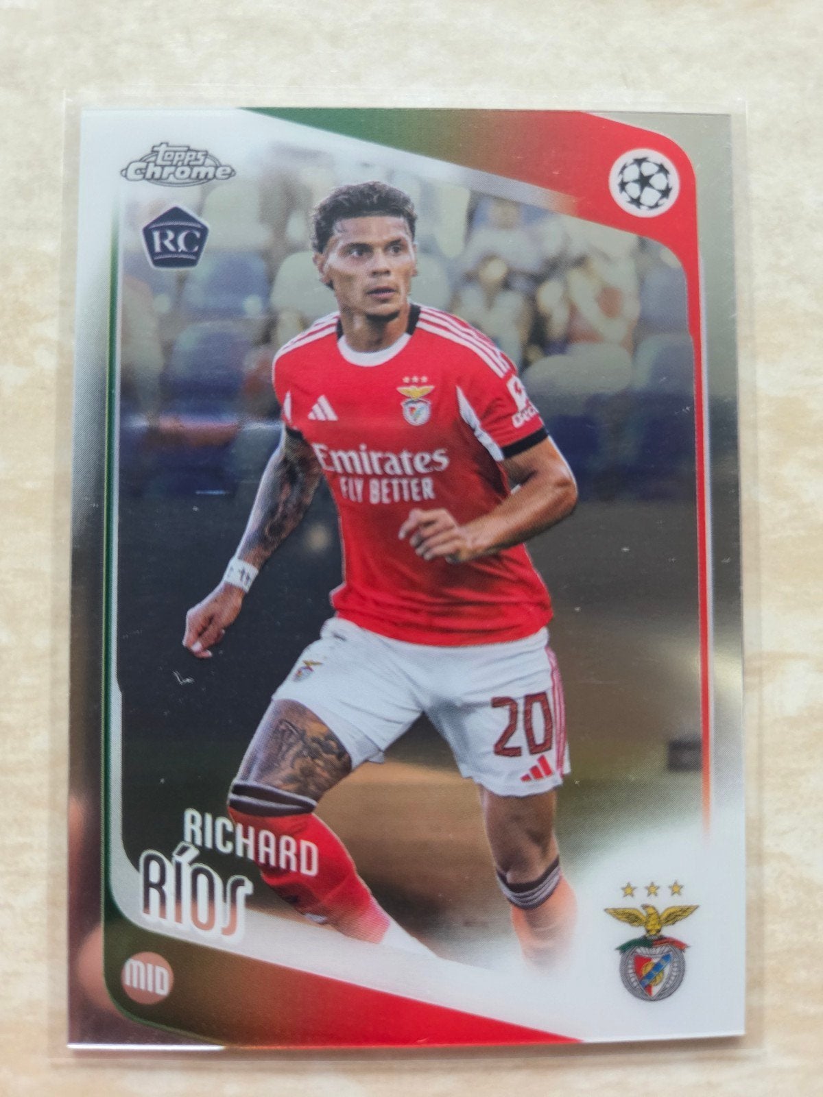 Topps Chrome RC Voetbal Spelerskaarten - Benfica, Ophalen of Verzenden, Zo goed als nieuw, Buitenlandse clubs, Spelerskaart
