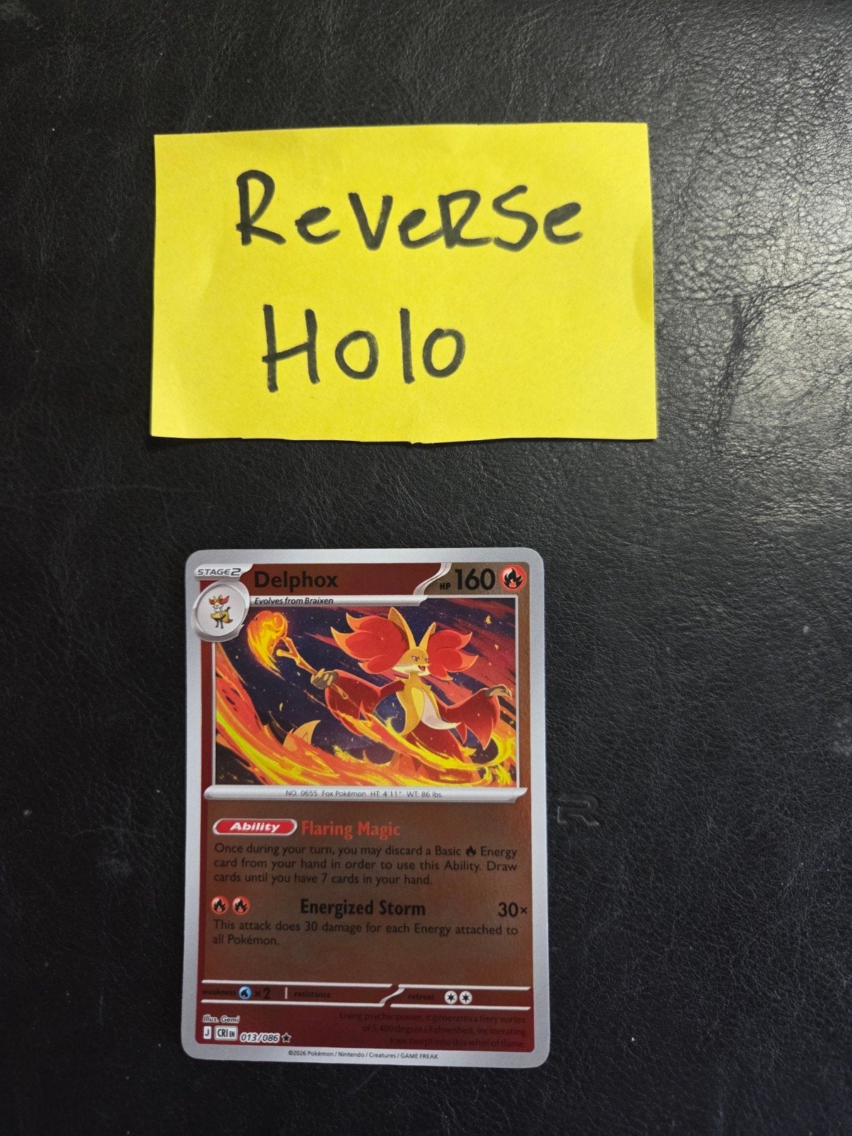 Delphox 013/086 Chaos rising, Ophalen of Verzenden, Zo goed als nieuw