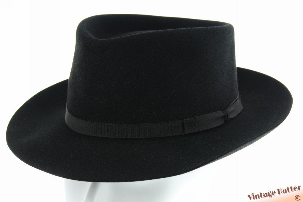Druppelvormige herenhoed Mayser-Milz Aero zwart vilt 56, Kleding | Heren, Ophalen of Verzenden, Hoed, Mayser, 57 cm (M, 7⅛ inch) of minder
