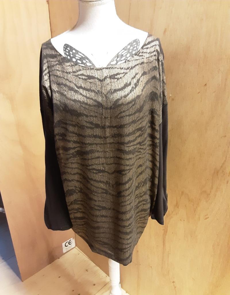 Mooie blouse met tijgerprint olsen maat 42 NIEUW, Mooi de Mooiste Mode, Bruin, Maat 42/44 (L), Nieuw