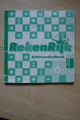 REKENRIJK antwoordenboek 6B, Boeken, Ophalen of Verzenden, Gelezen, Overige niveaus, Nederlands