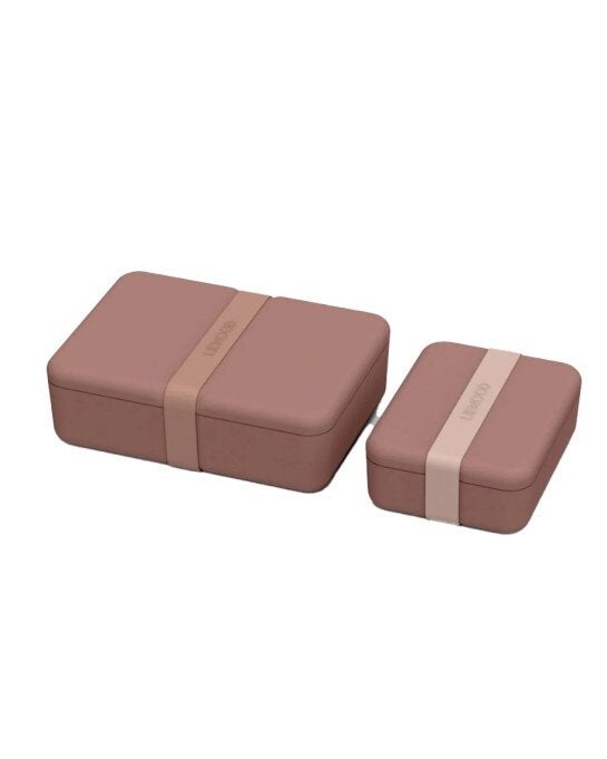 Liewood lunch box set - bamboo - dark rose, Overige materialen, Ilewap, Nieuw, Ophalen of Verzenden