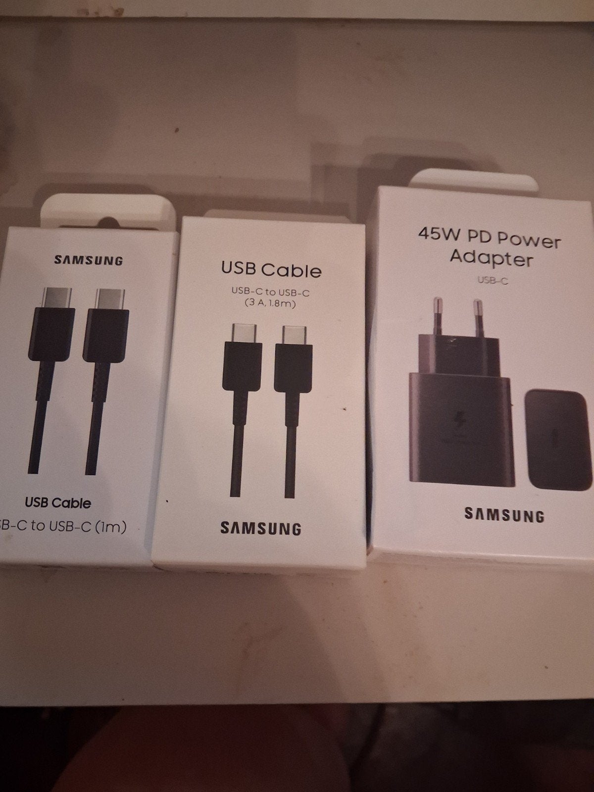 Samsung USB-C kabels en 45W PD Power Adapter, Telecommunicatie, Mobiele telefoons | Toebehoren en Onderdelen, Nieuw, Ophalen of Verzenden