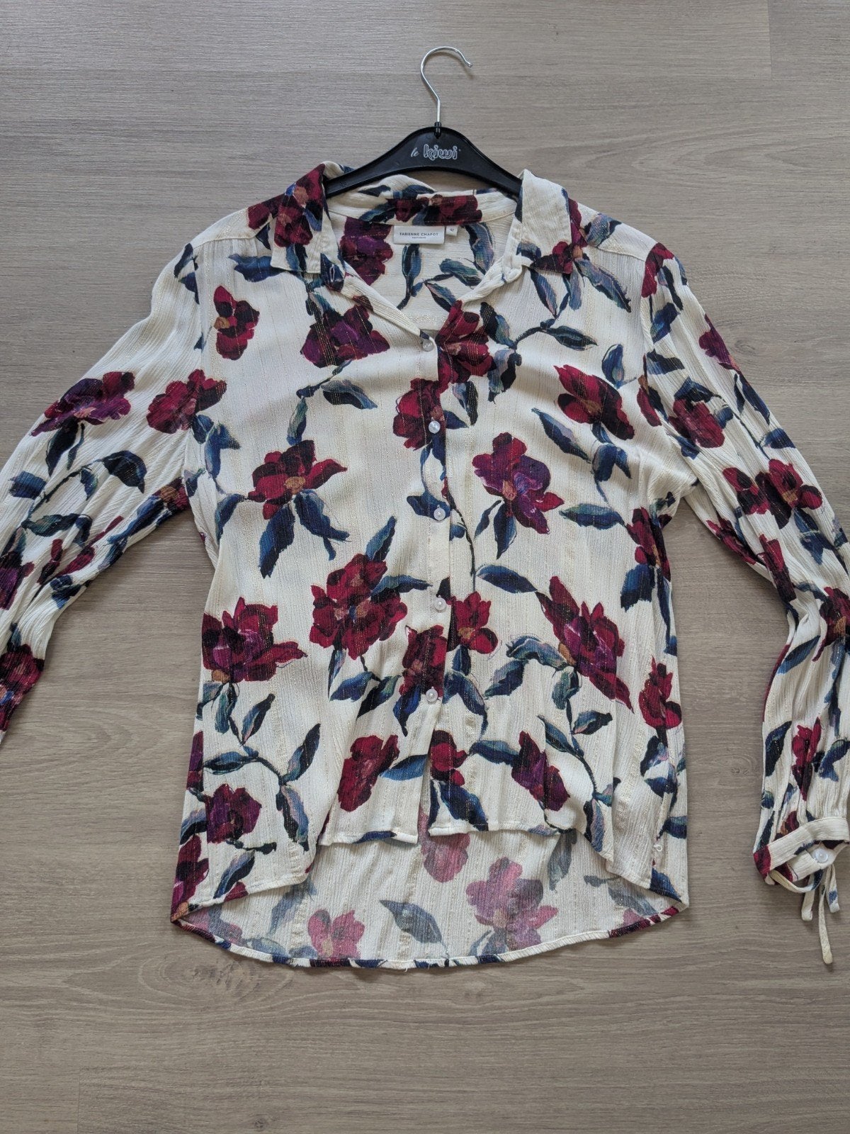 Fabienne Chapot blouse met bloemenprint, maat 42, Meerkleurig, Maat 42/44 (L), Ophalen of Verzenden, Zo goed als nieuw