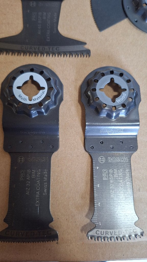 7x Bosch multi tool zaagjes starlock aansluiting., ,, Nieuw, Ophalen of Verzenden, ,