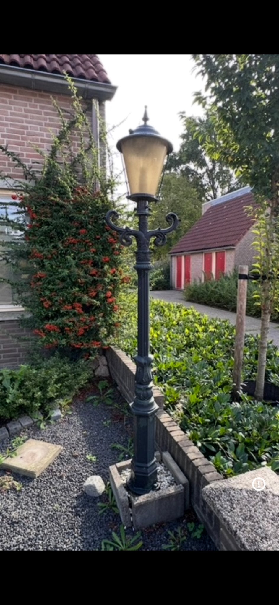 Klassieke buitenlamp - Staande lamp voor tuin/oprit, Ophalen, Gebruikt, Minder dan 50 watt, Staande lamp