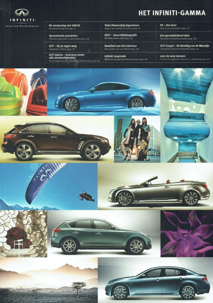 Folder Infiniti modellen (2009), Verzenden, Gelezen, Overige merken