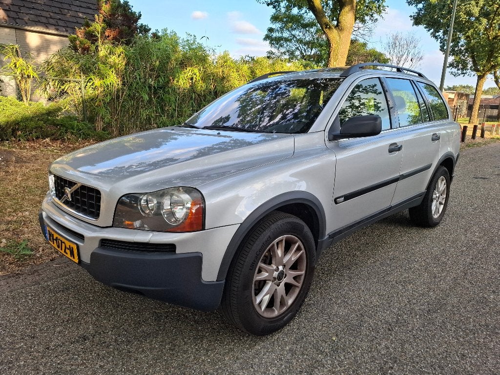 Volvo XC90 2.5 T Geartronic 2004 Leder Schuifdak 7p, Auto's, Volvo, Stoelverwarming, Zwart, 7 stoelen, 2521 cc