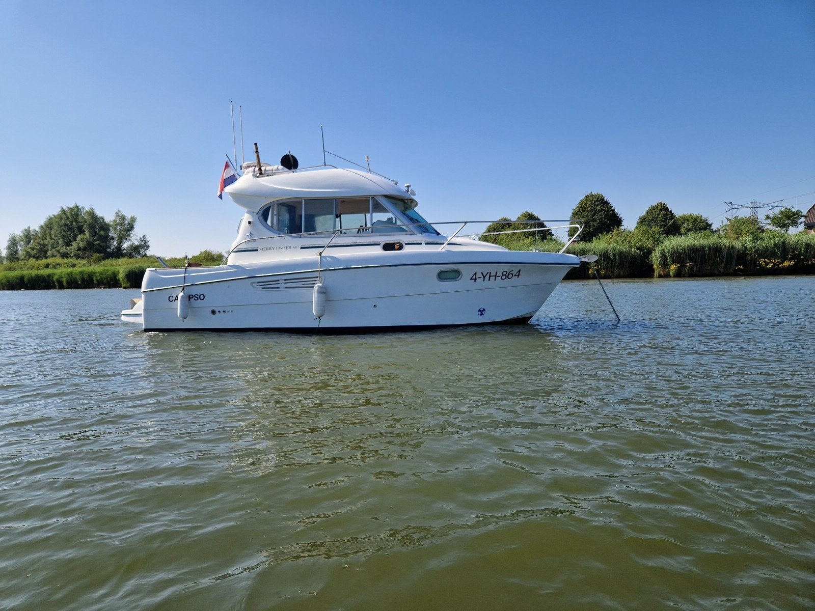 Jeanneau Merry Fisher 805 – Volvo Penta 200 pk – 632 uur, Watersport en Boten, Gebruikt, Boegschroef, 2.00 meter, Polyester
