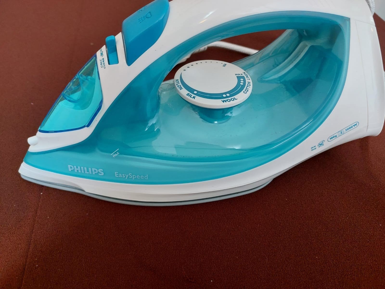 Philips EasySpeed Strijkijzer - 2000W Stoomstrijkijzer, Ophalen, Gebruikt, Strijkijzer met snoer