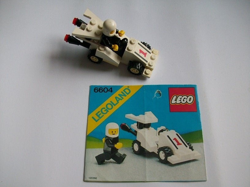 Lego 6604, Formula 1 Racer (Racewagen) 1985., Gebruikt, Lego, Ophalen of Verzenden, Compleet