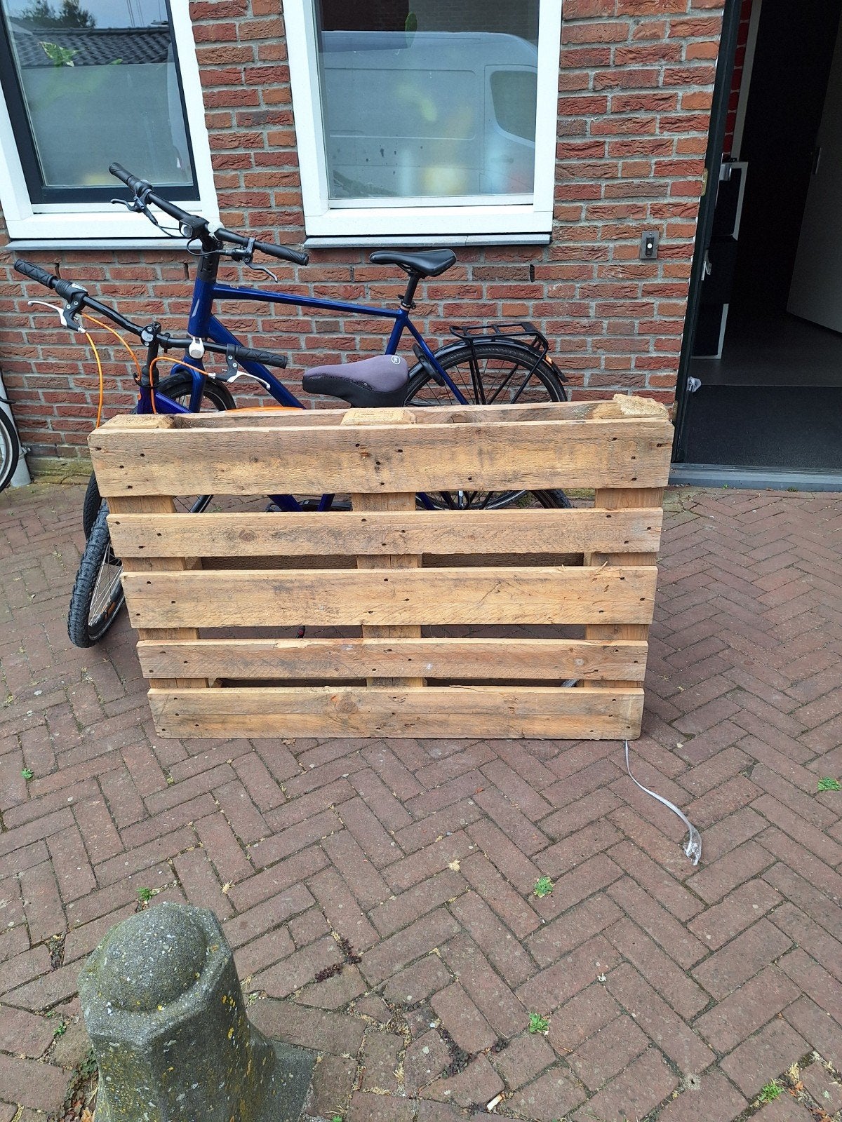 pallet gratis op te halen, Doe-het-zelf en Verbouw, Hout en Planken, Ophalen, 50 mm of meer, Minder dan 200 cm, Vuren