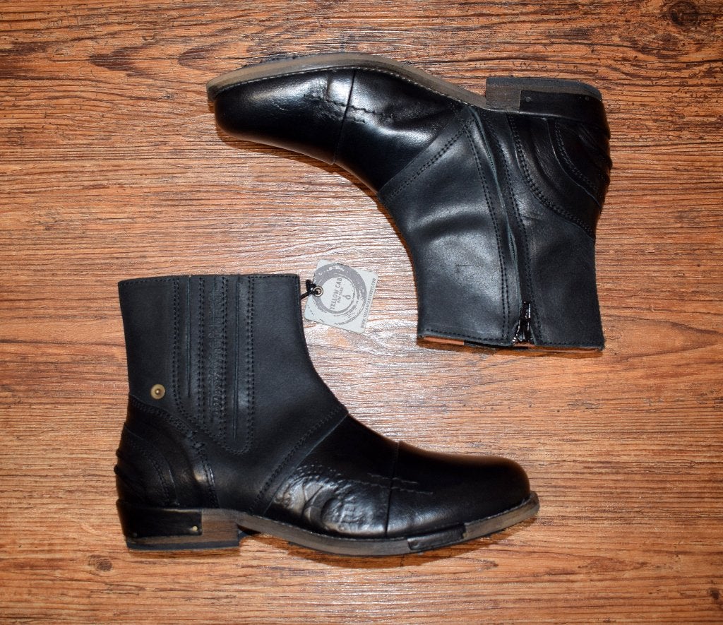 YELLOW CAB - leren chopper boots black - maat 41, Kleding | Heren, Zwart, Boots, Nieuw, Ophalen of Verzenden