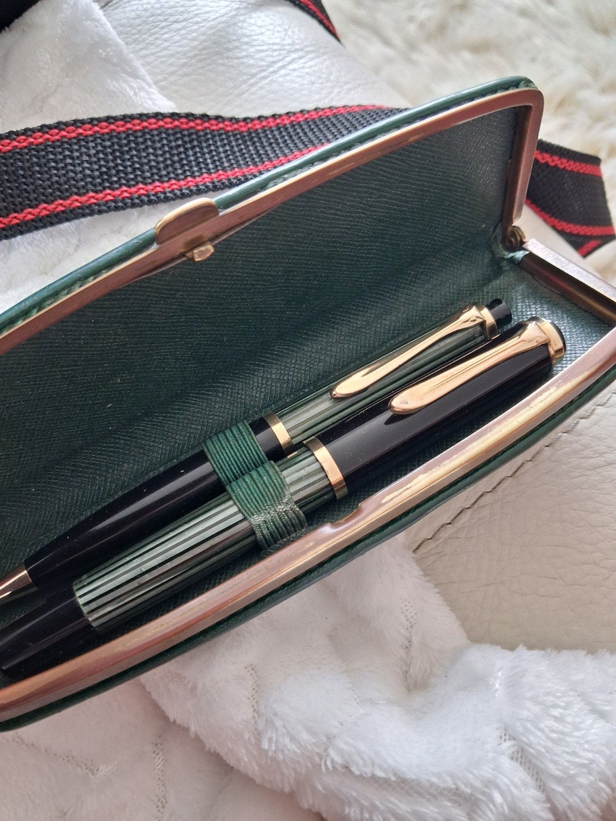 Pelikan vulpen 400 en vulpotlood 450 uit 1951, Verzamelen, Pennenverzamelingen, Ophalen of Verzenden, Zo goed als nieuw, Vulpen