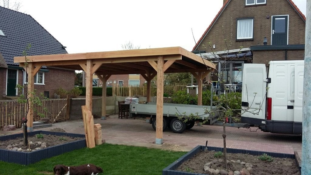 OVERKAPPING  CARPORT  AANBOUW  DOUGLAS, Ophalen of Verzenden, Nieuw, Carport