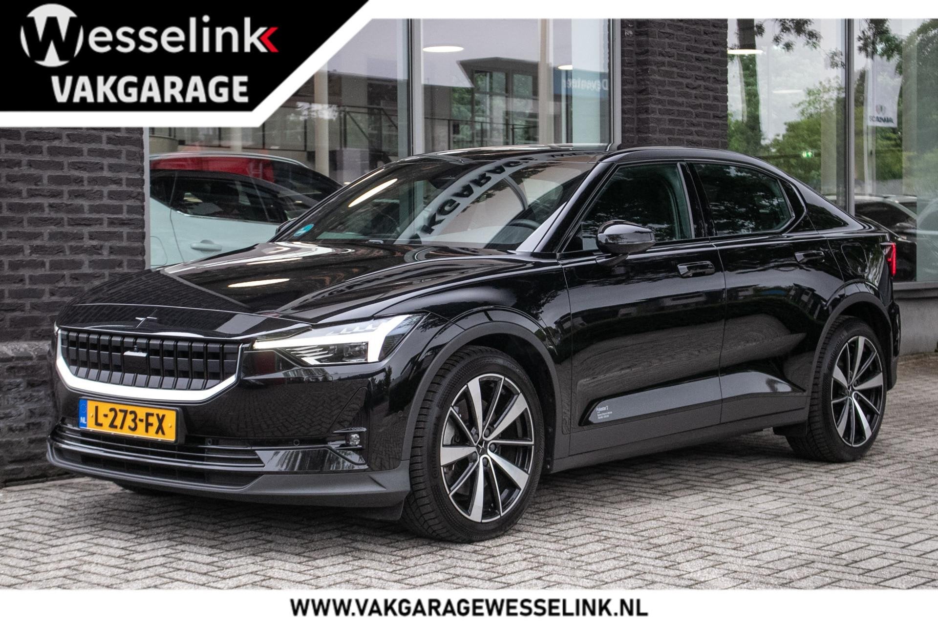 Polestar 2 Long Range Dual Motor Launch Edition 78kWh | SOH, Auto's, Polestar 2, Stof, Gebruikt, Zwart