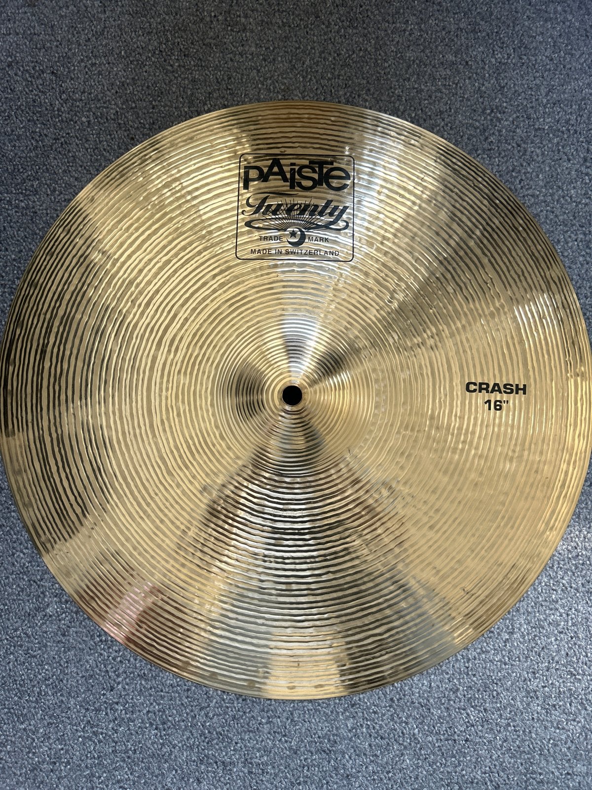 Paiste Twenty 16" Crash Cimbaal, Muziek en Instrumenten, Ophalen, Gebruikt, Overige merken