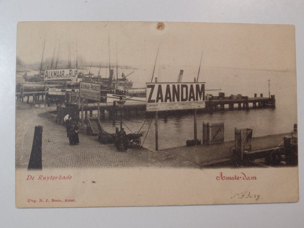 Amsterdam / Zaandam 524 haven, Ophalen of Verzenden, Voor 1920, Gelopen, Noord-Holland