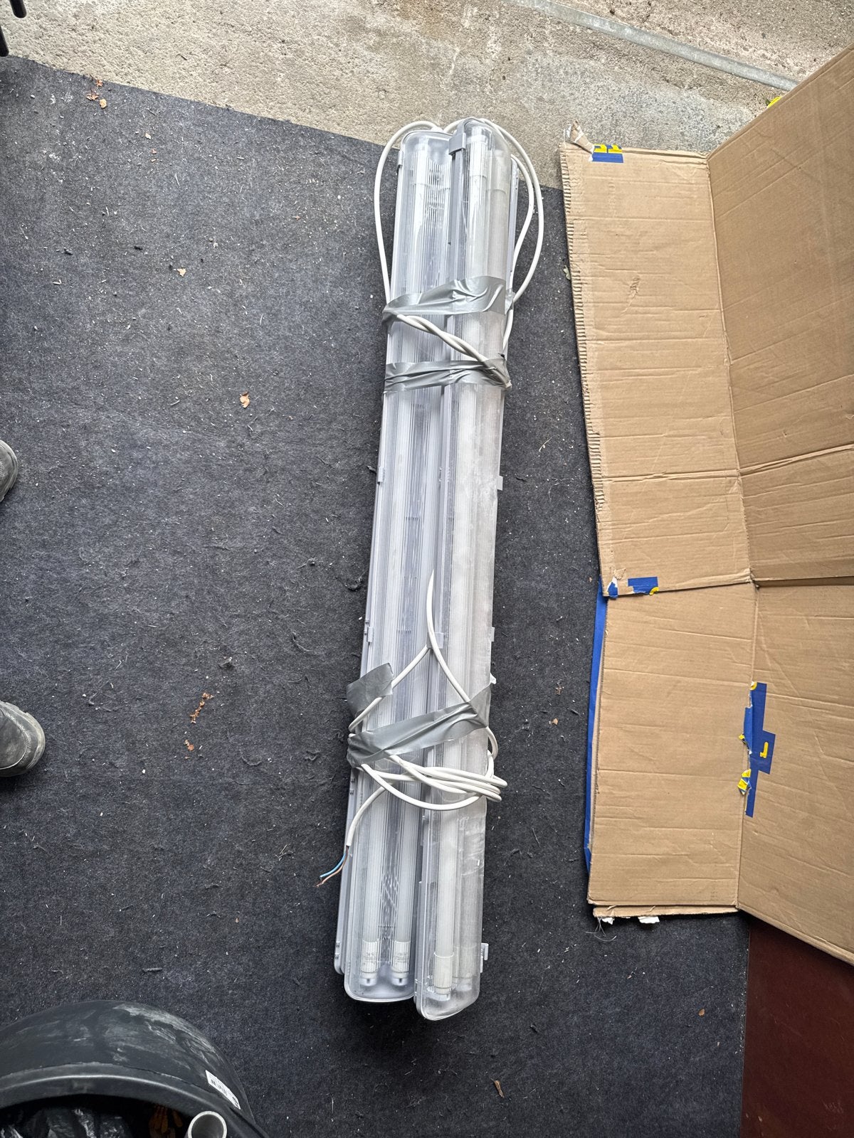 TL-armaturen 4 stuks 130cm led dubbele armaturen, Ophalen of Verzenden, Gebruikt