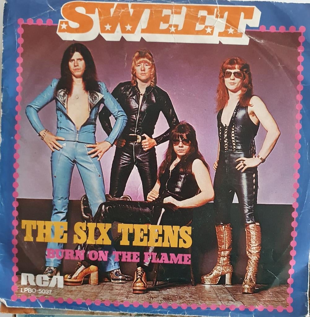 Sweet - Six Teens, Fotohoes, Verzenden, Gebruikt, Pop