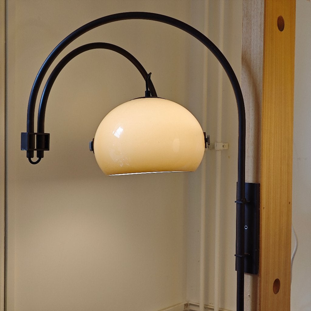 Vintage Dijkstra dubbele booglamp wandlamp, Bruin, Onbekend, Dijkstra, Onbekend