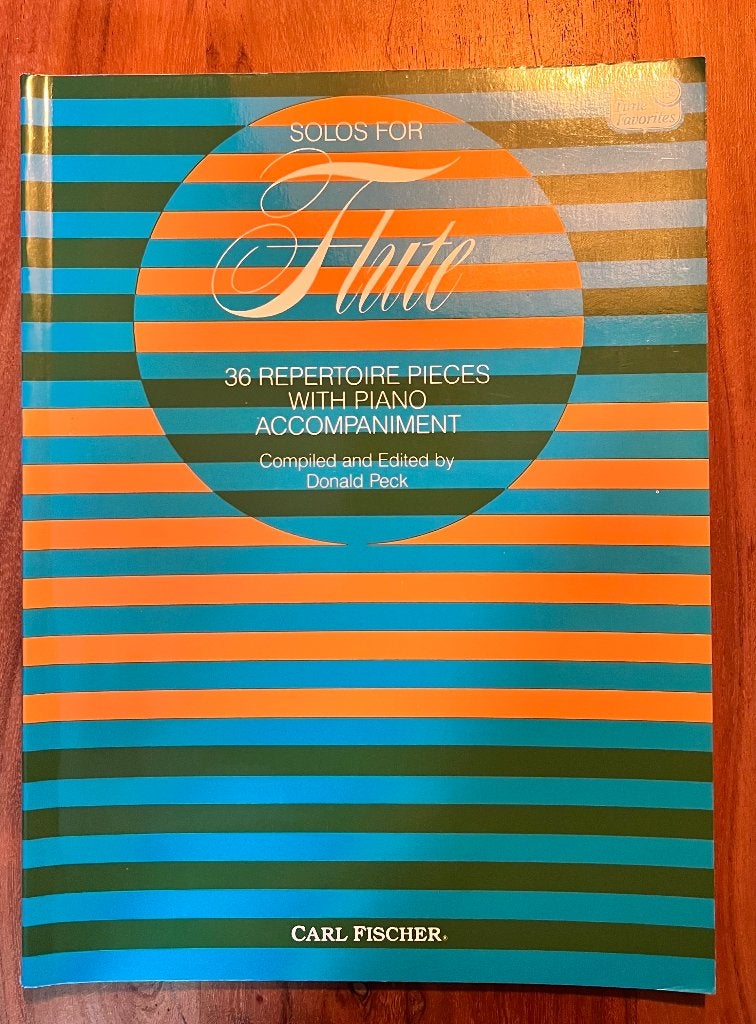 Bladmuziek klassiek fluit met pianobegeleiding Carl Fischer, Klassiek, Ophalen of Verzenden, Zo goed als nieuw, Piano
