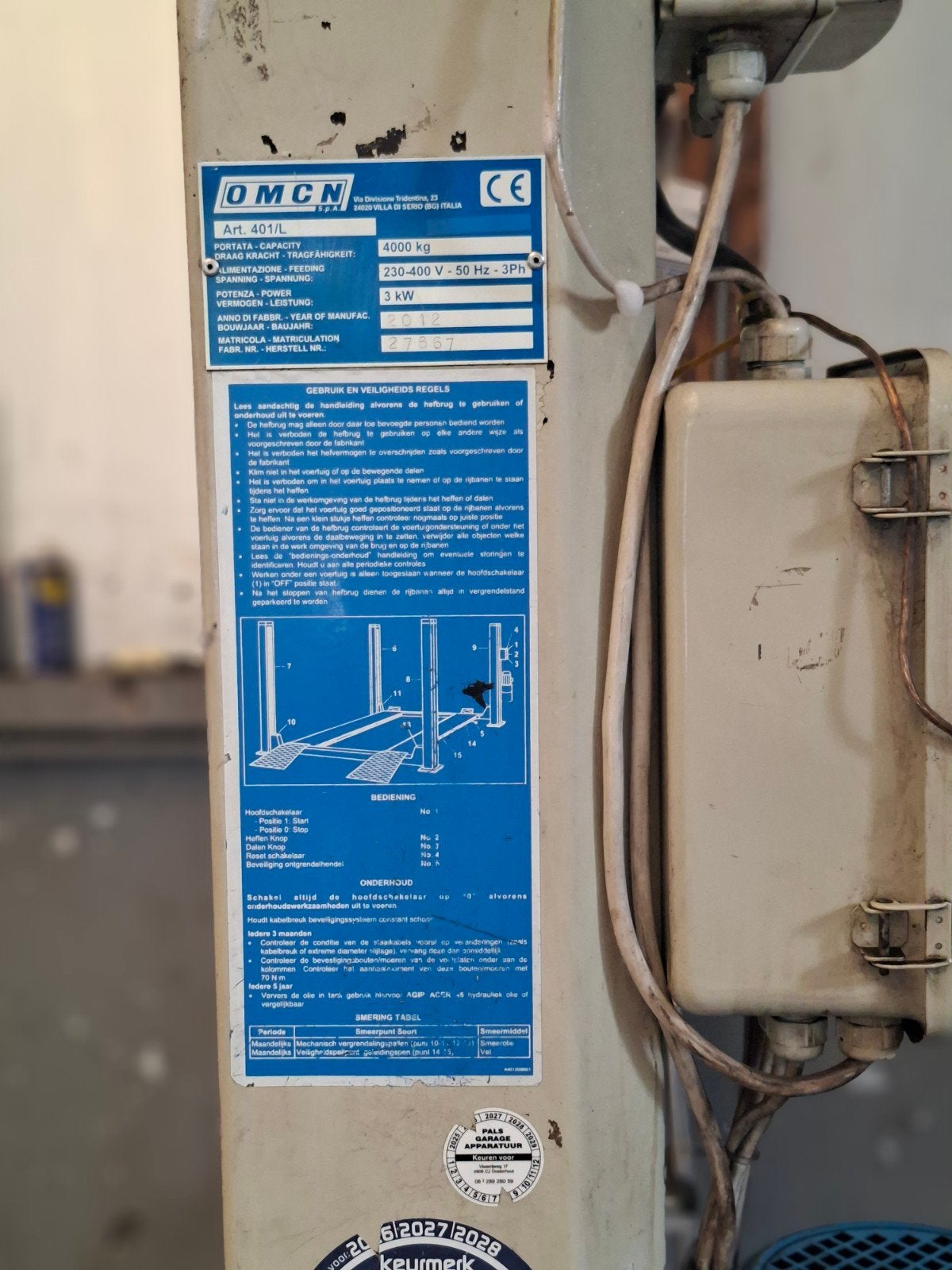 Apk brug  te koop, Ophalen