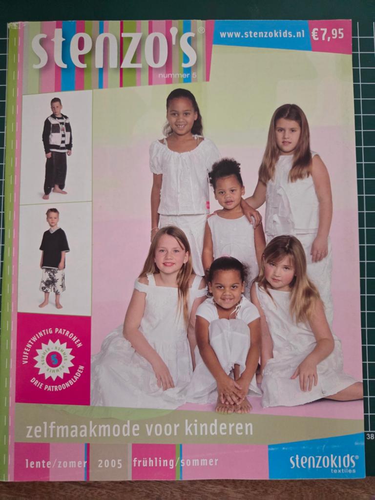 Stenzo's nummer 5 - Lente/Zomer 2005, Hobby en Vrije tijd, Kledingpatronen, Overige merken, Overige typen, Kind, Nieuw