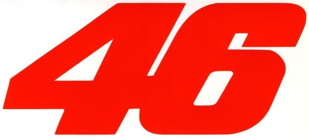 46 Valentino Rossi sticker #3, Motoren, Verzenden