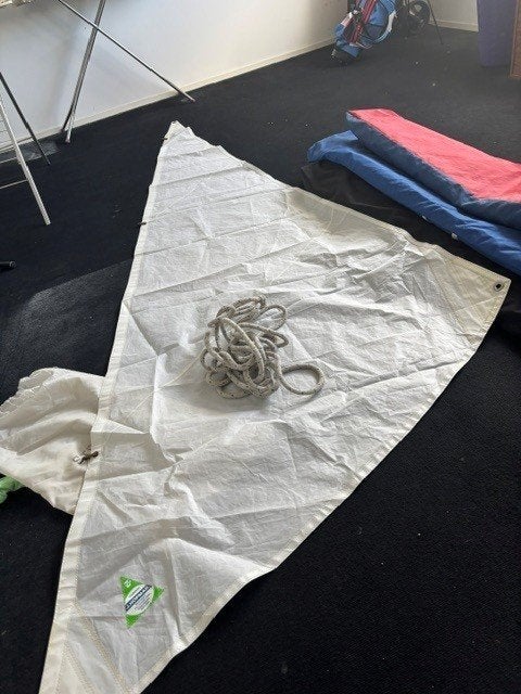storm/werk/grootfok genua grootzeil Kolibri 560, Watersport en Boten, Zeilen en Zeiltoebehoren, Ophalen, Gebruikt, Minder dan 15 m²