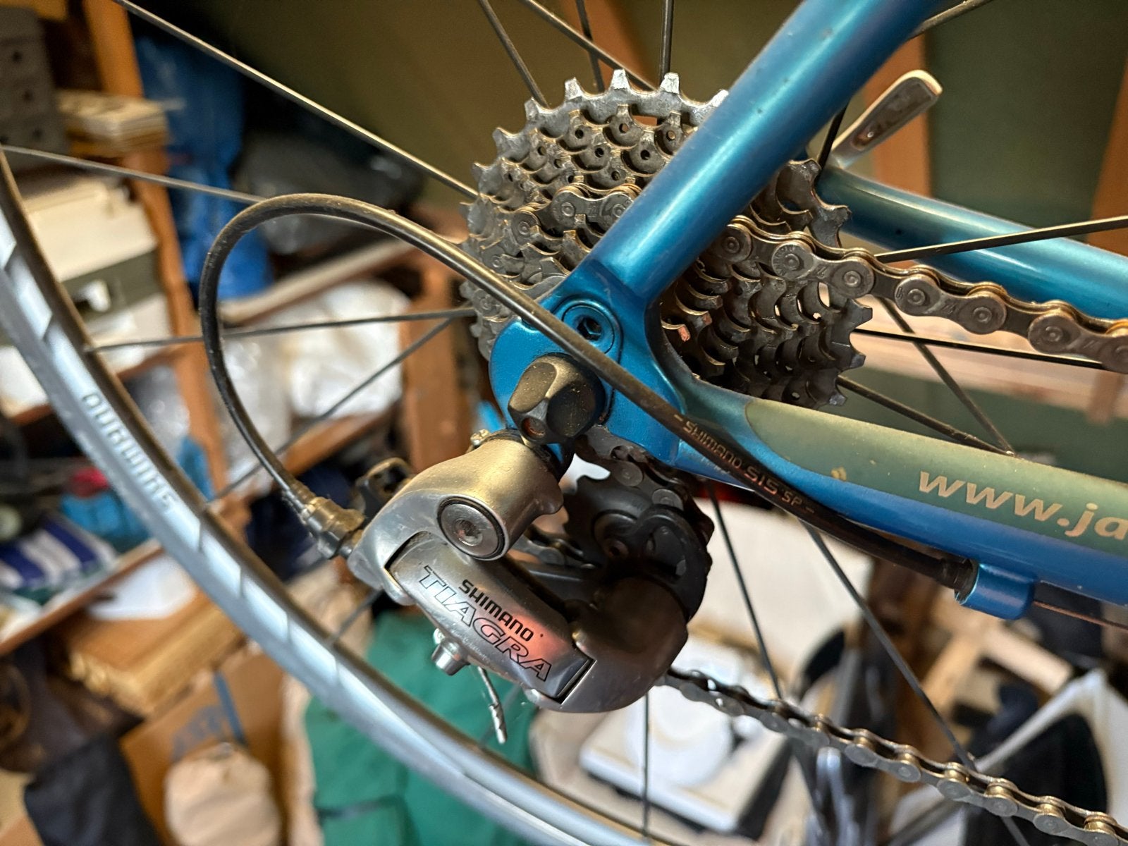 Jan Janssen Vuelta racefiets, Gebruikt, 10 tot 15 versnellingen, Velgrem, Aluminium
