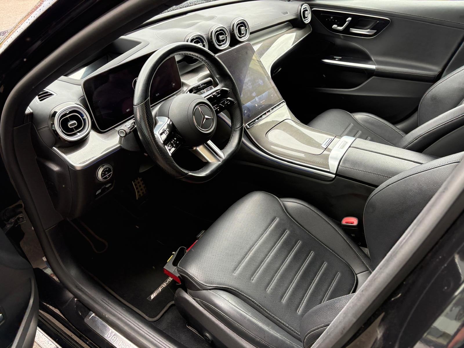 Mercedes-Benz C-Klasse 300 e AMG Line | Panoramadak | Stoelv, Automaat, Achterwielaandrijving, Gebruikt, Zwart