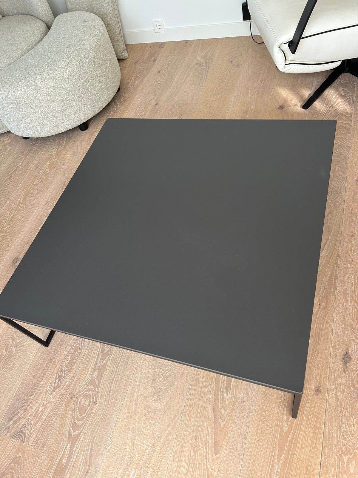 Salontafel 1m x 1m en 35 cm hoog, Huis en Inrichting, Tafels | Salontafels, Ophalen, Vierkant, Modern, 5 – 50