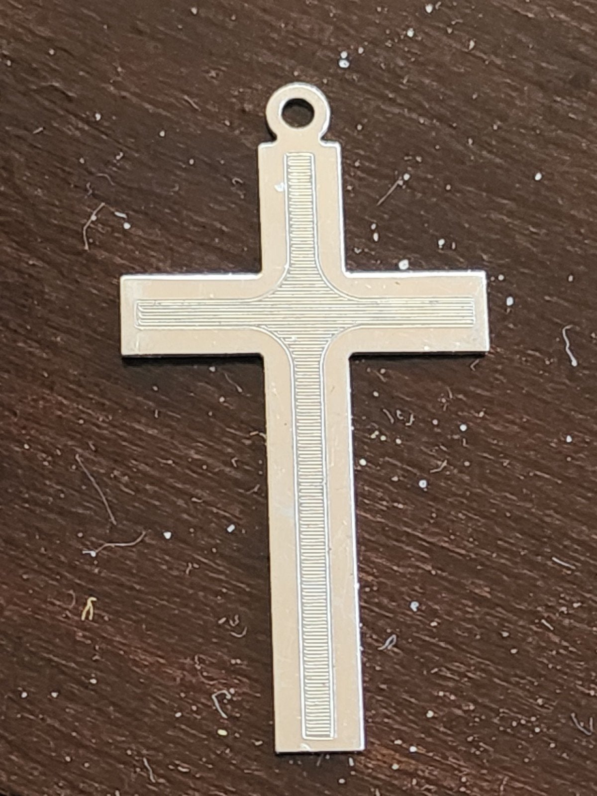 Sterling Zilver 925 Kruis Hanger, Nieuw, Ophalen of Verzenden, Kruis of Symbool, Zilver