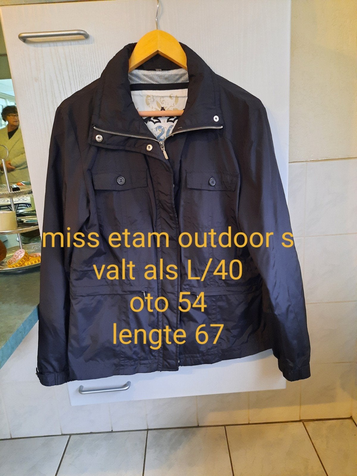 miss etam outdoor jasje maat s valt ruim, Maat 38/40 (M), Zwart, Ophalen of Verzenden, Zo goed als nieuw