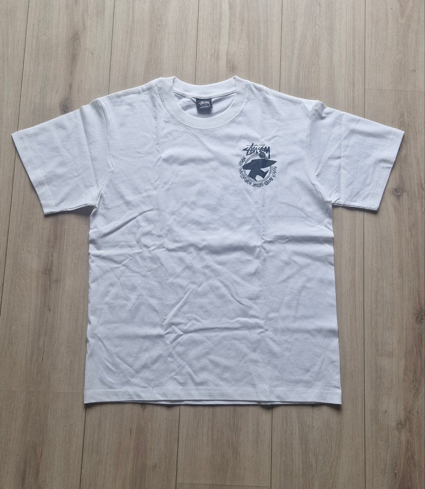 Stussy T-shirt, Kleding | Heren, T-shirts, Maat 48/50 (M), Wit, Stussy, Ophalen of Verzenden