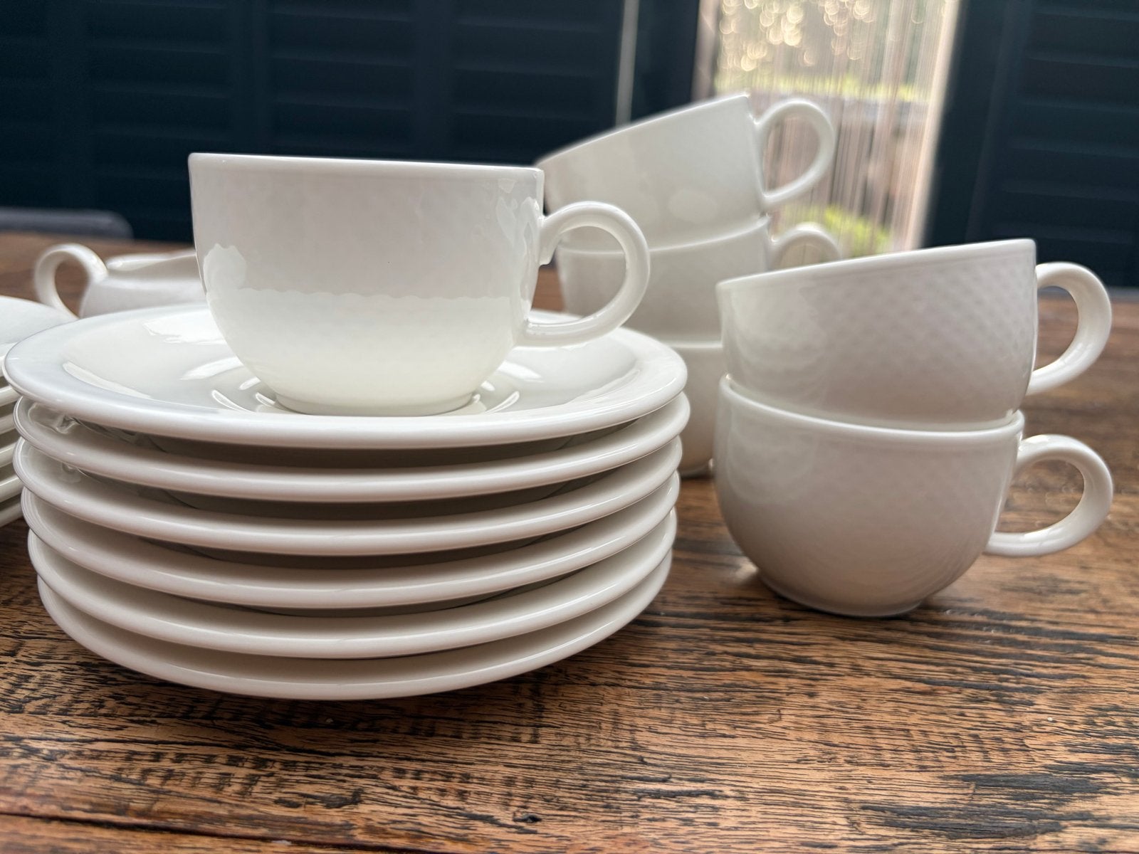 Villeroy & Boch Easy koffieservies + verzilverde lepeltjes, Huis en Inrichting, Keuken | Servies, Villeroy & Boch, Ophalen of Verzenden