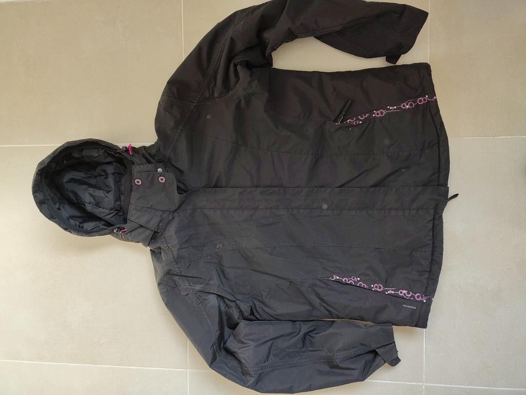 Skikleding Wed'ze, zwarte jas en gele broek, Kleding | Dames, Wintersportkleding, Ophalen of Verzenden, Gedragen, Maat 46/48 (XL) of groter