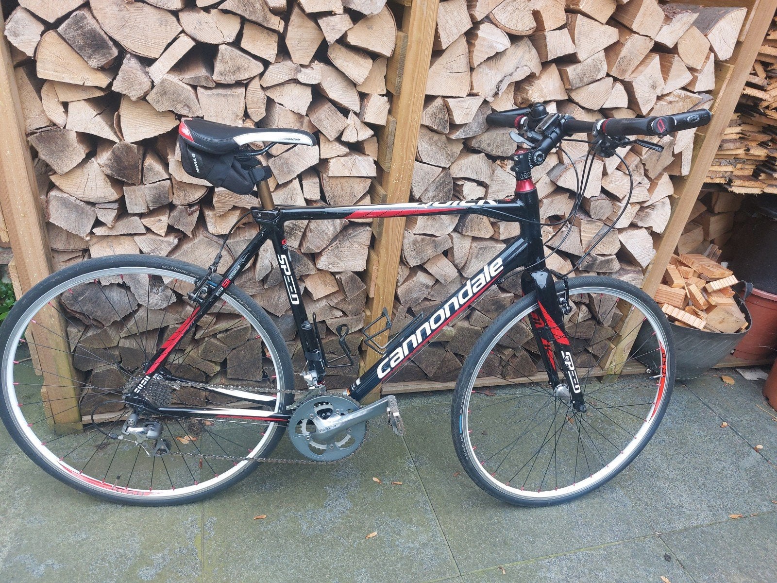 Cannondale Quick Speed hybride racefiets - 56 cm frame, Fietsen en Brommers, 28 inch, Gebruikt, Aluminium, 15 tot 20 versnellingen