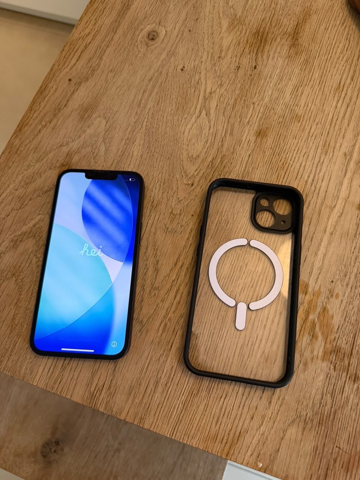 iPhone 13 128GB Zwart - met hoesje, Telecommunicatie, Mobiele telefoons | Apple iPhone, Ophalen, Zwart, 77 %, IPhone 13