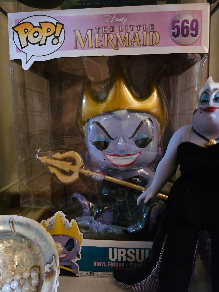 The little mermaid - Ursula jumbo Funko pop 569, Ophalen of Verzenden, Pocahontas of Kl. Zeemeermin, Nieuw, Beeldje of Figuurtje
