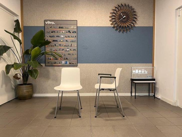 Vitra | Jasper Morrison | HAL Tube | Wit kunststof | 4x, Huis en Inrichting, Stoelen, Vitra, Gebruikt, Vitra Artifort Cassina Fritz Hansen Eames Gispen Pastoe Hay