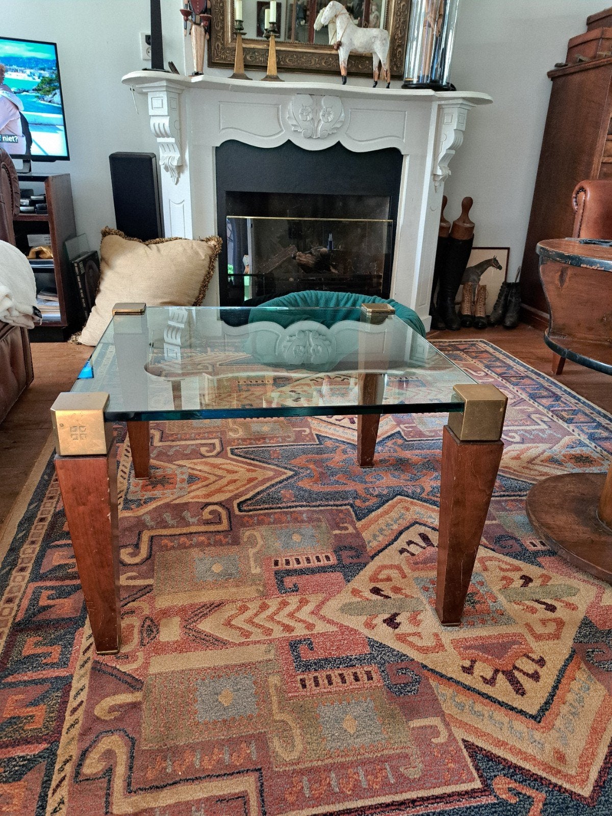 salontafel Glas Peter Ghyczy, Ophalen, Gebruikt, 50 tot 100 cm, 50 tot 100 cm