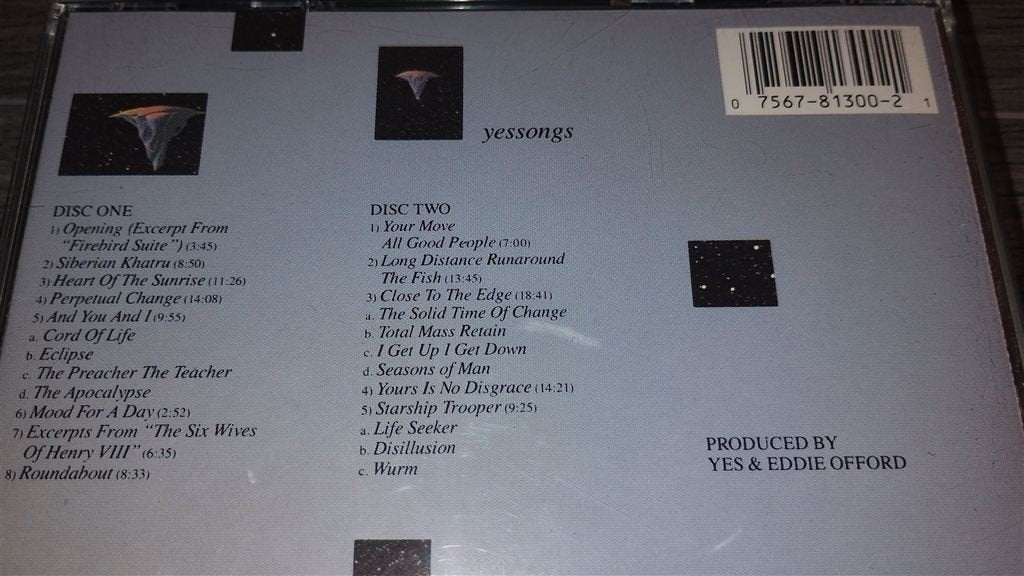 Yes ‎– Yessongs [US 1987] 2CD, Ophalen of Verzenden, Zo goed als nieuw, Poprock