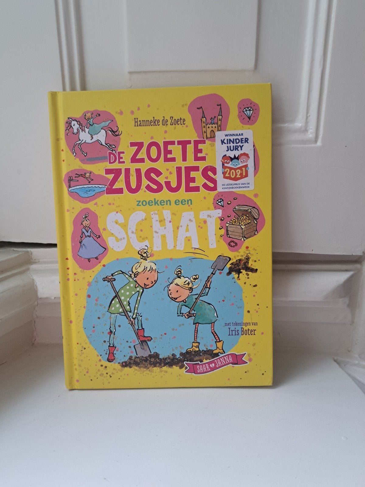 De zoete zusjes zoeken een schat, Ophalen of Verzenden, Zo goed als nieuw, Hanneke de Zoete, Fictie algemeen