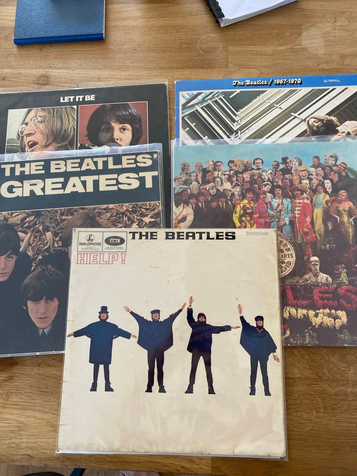 The Beatles LP Collectie Let It Be, hits, pepper help 1967-1, Cd's en Dvd's, Vinyl | Pop, LP, Gebruikt, Pop, Ophalen of Verzenden