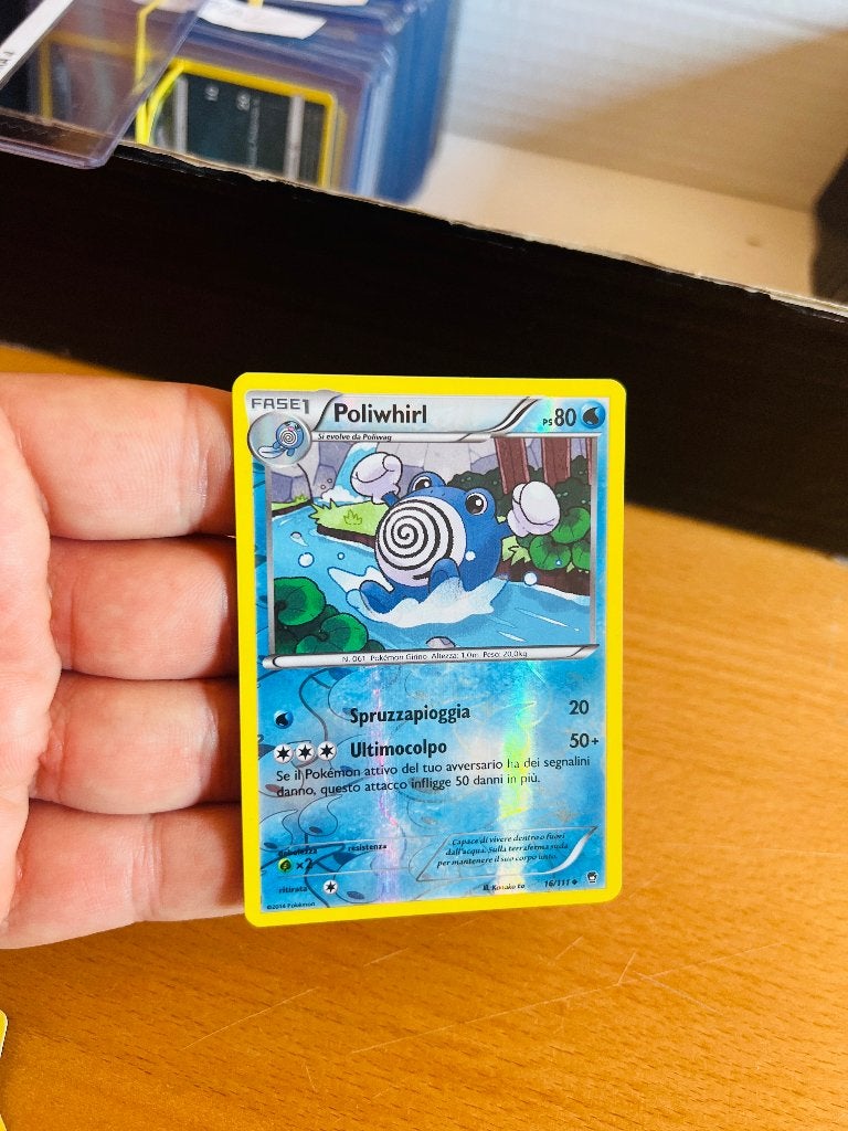 Poliwhirl 16/111 Reverse Holo Furious Fists Pokemon, Verzenden, Zo goed als nieuw, Losse kaart, Foil