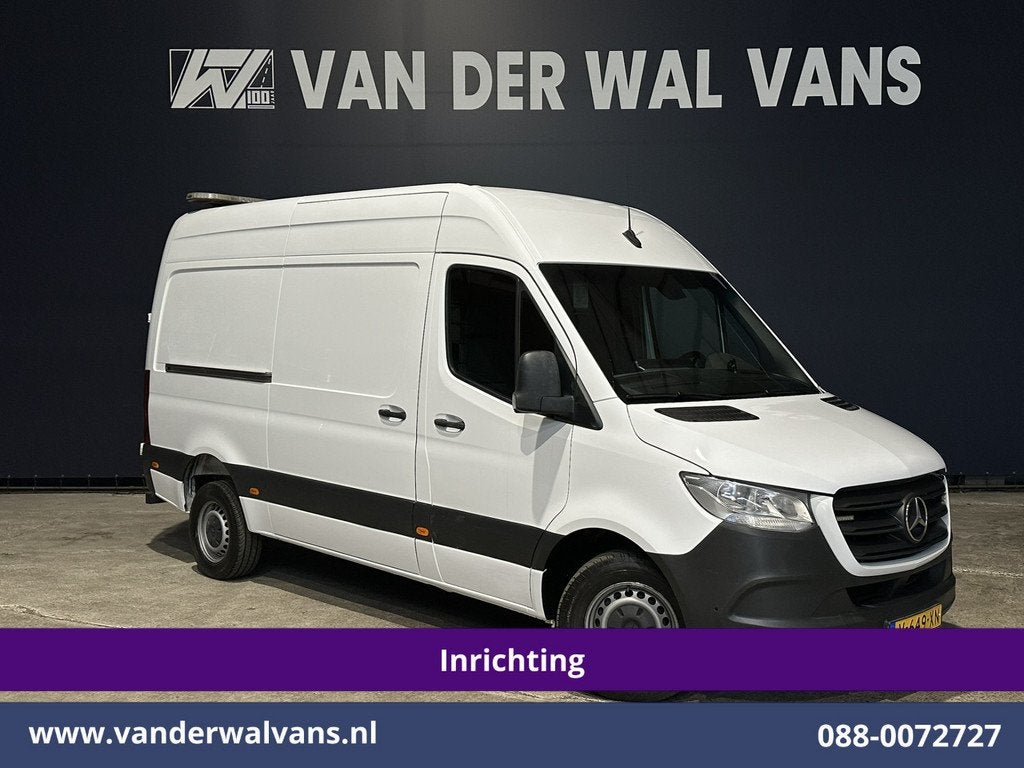 Mercedes-Benz Sprinter 316 CDI 164pk 3500kg Trekhaak L2H2 In, Multifunctioneel stuurwiel, Gebruikt, 4 cilinders, Wit